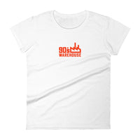90s Warehouse Women T-Shirt-White-Rave Division