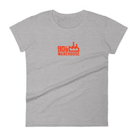 90s Warehouse Women T-Shirt-Heather Grey-Rave Division