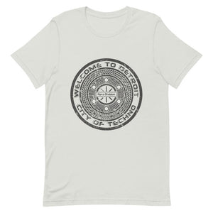Detroit City Of Techno Unisex T-Shirt-Silver-Rave Division