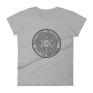 Detroit City Of Techno Women T-Shirt-Heather Grey-Rave Division