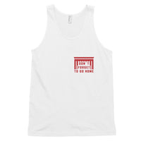 Don't Forget To Go Home Unisex Tank Top-White-Rave Division