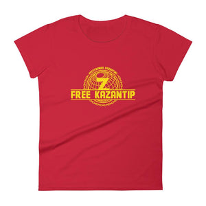 Free Kazantip Women T-Shirt-Red-Rave Division