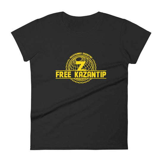 Free Kazantip Women T-Shirt-Black-Rave Division
