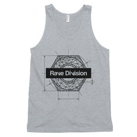 Industrial Techno Unisex Tank Top-Heather Grey-Rave Division