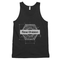 Industrial Techno Unisex Tank Top-Black-Rave Division