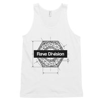 Industrial Techno Unisex Tank Top-White-Rave Division