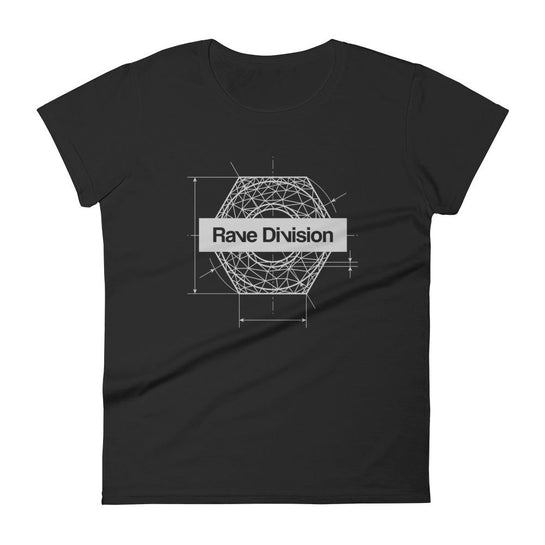 Industrial Techno Women T-Shirt-Black-Rave Division