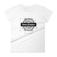 Industrial Techno Women T-Shirt-White-Rave Division