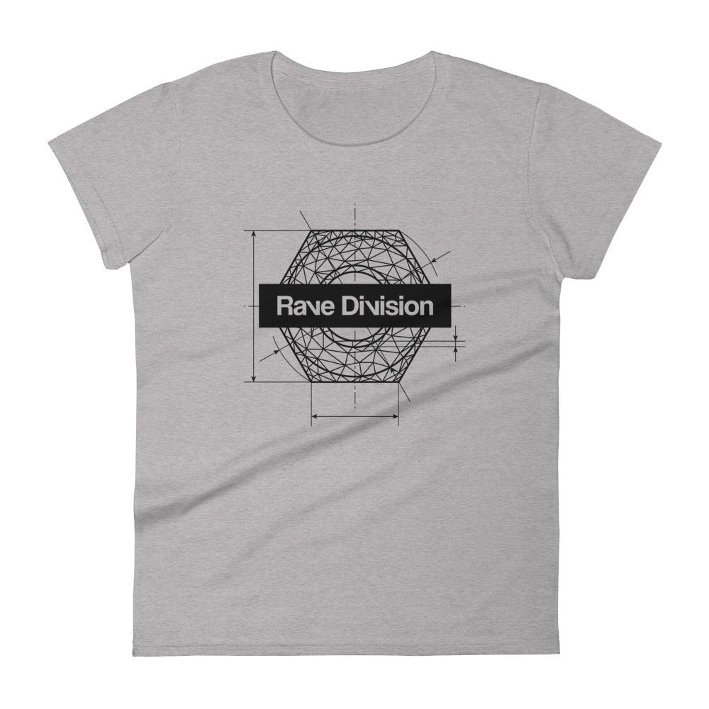 Industrial Techno Women T-Shirt-Heather Grey-Rave Division