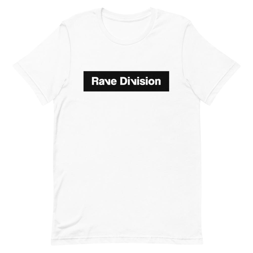 Rave Division Classic Black Unisex T-Shirt-White-Rave Division
