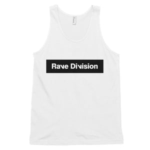 Rave Division Classic Black Unisex Tank Top-White-Rave Division