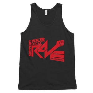 Support Your Local Rave Unisex Tank Top-Black-Rave Division