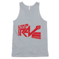 Support Your Local Rave Unisex Tank Top-Heather Grey-Rave Division